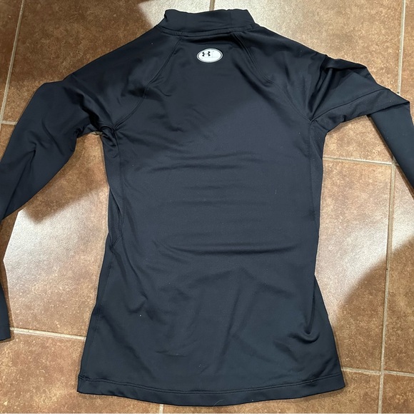 Under Armour Coldgear Fitted Black Long Sleeve Top - Picture 6 of 7